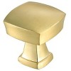 Elegant Lighting Irvin 1.3Inch Brushed Gold Square Knob Multipack (Set of 10) - 4 of 4