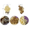 Anna-Kaci Enamel Cream Rose Flower Golden Tone Brooch Pin with Aurora Borealis Crystal Rhinestone Pendant - Yellow - 2 of 4