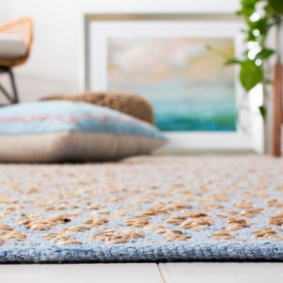 Cape Cod 3' x 5' Gray and Natural Cotton Geometric Area Rug