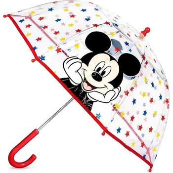Mickey Mouse Kids Clear Bubble Umbrella- Ages 3-10