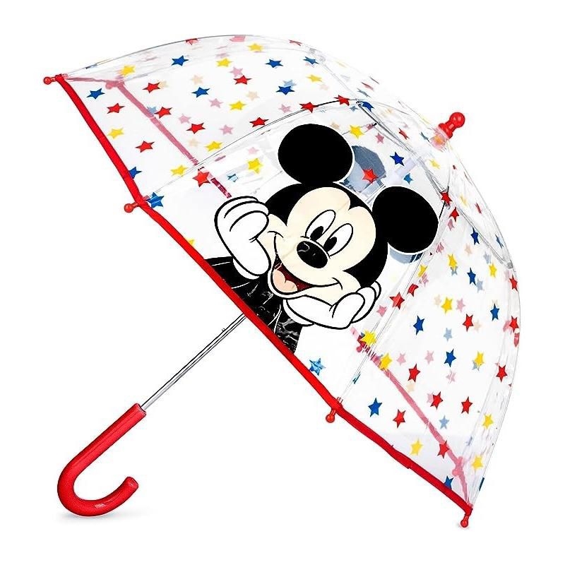 Mickey Mouse Kids Clear Bubble Umbrella- Ages 3-10, 1 of 3