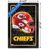 Trends International NFL Kansas City Chiefs - Neon Helmet 23 Framed Wall Poster Prints - 3 of 4