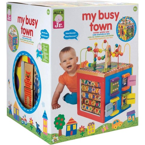 Alex Jr. Discover My Busy Town Wooden Cube Target