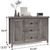 Buffet Sideboards, Kitchen Storage Cabinet, Large Storage Sideboard With 3 Drawers and 2 Doors - 3 of 4