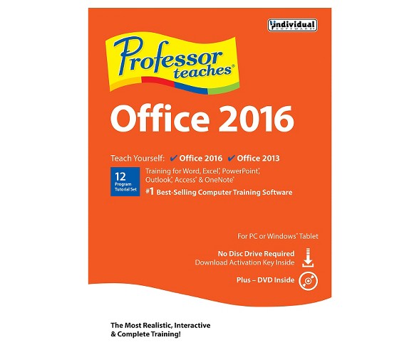 Professor Teaches Office 2016 PC Software