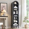 SinCiDo 71″ Shoe Rack with 3 Adjustable Shelves, Wooden 8 Tiers shoe organizer for 16 Pairs Shoe, Vertical Tall Shoe Storage, Gray - 2 of 4
