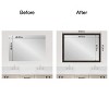Amanti Art Mirror Makeover Bathroom Mirror Frame Border Kit - Fully Assembled Peel and Stick Frame - Mirror NOT Included - Shipwreck  Narrow Trim - 4 of 4