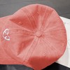 Anna-Kaci Women's Coral Vintage Washed Baseball Cap with Heart Embroidery - 3 of 4