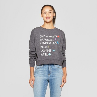 disney princess sweatshirt womens