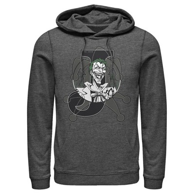 Men's Batman Joker Symbol Pull Over Hoodie