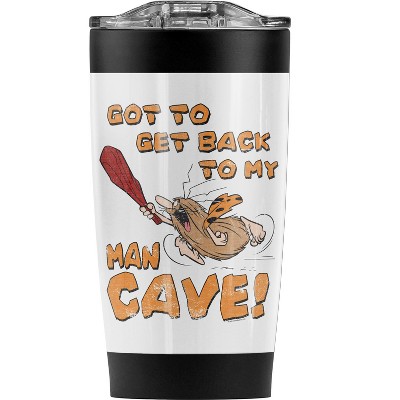 Captain Caveman Man Cave Steel Tumbler 20oz Coffee Travel Mug