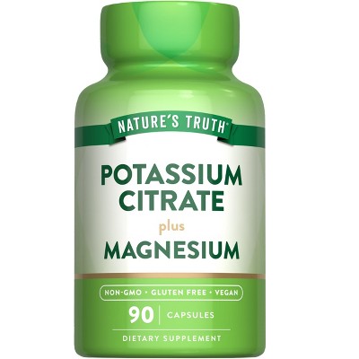 Nature's Truth Potassium Magnesium Citrate Capsules | 90 Count