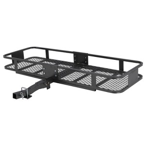 Cargo Carrier, Heavy Duty 200 Lbs Folding Hitch Basket - 2" Receiver Rack for SUV/Truck Camping, Rust-Proof Steel - 1 of 4