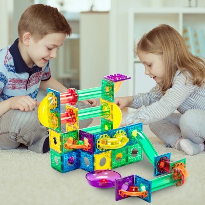 EverPlay 100-Piece Multicolor Magnetic Marble Run STEM Toy Set