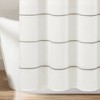 Ombre Embroidery Tassel Yarn Dyed Cotton Shower Curtain - Lush Décor - 4 of 4
