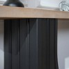 KIGFTSOD 66in Modern Minimalist Console Table - Black Arch Base, Natural Wood Top, Wood Table for Living Room, Entryway - 4 of 4