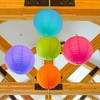 LumaBase Round Paper Lanterns, Multicolor - Set of 5 - 3 of 3