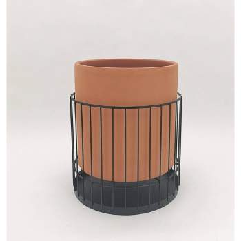 Hilton Carter for Target with Metal Stand Indoor Outdoor Planter
