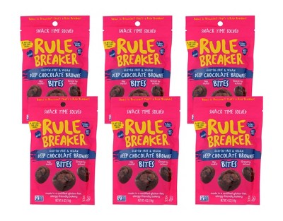 Rule Breaker Gluten-Free & Vegan Deep Chocolate Brownie Bites - Case of 6/4 oz