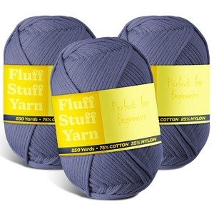 Hearth & Harbor Soft Yarn for Crocheting - Crochet & Knitting Yarn, 250 Yards Amigurumi Yarn, Cotton-Nylon Blend, Worsted Weight Yarn 4 - 1 of 4