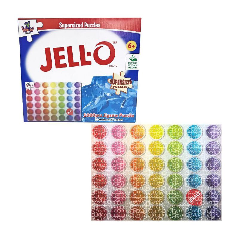 YWOW Games Jell-O 1000 Piece SuperSized Jigsaw Puzzle, 1 of 4