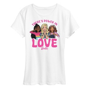 Women's - Barbie - Theres Power In Love Short Sleeve Graphic T-Shirt - 1 of 4