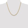 Black Bow Jewelry 4mm 10k Yellow Gold Solid Concave Figaro Chain Necklace - 2 of 4
