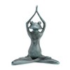 SPI Home Stretching Yoga Frog Garden Sculpture – 15.5" Tall Cast Aluminum Statue with Verdigris Finish for Outdoor Zen Decor - 2 of 4