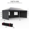 10x20FT Pop Up Canopy Tent with Sidewalls, Portable Outdoor Canopy - 2 of 4