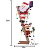Holiday Living 5.5-FT Santa & Moose on Ladder Christmas Sculpture Lights - 4 of 4