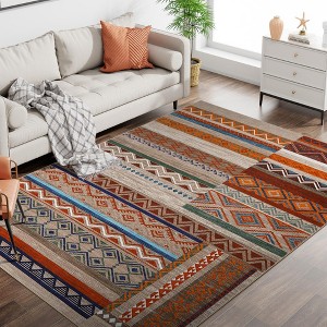 Garvee Area Rug for Living Room, Washable Rug Farmhouse Neutral Rug, Geometric Rug Low Pile Non-Slip Soft Rug for Dining Room Bedroom - 1 of 4