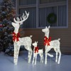 Karl Home 3PCS Reindeer Family Christmas Decoration with LED Lights - 4 of 4