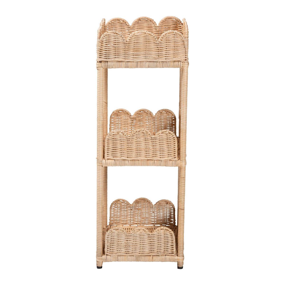 bali & pari Brooks Natural Rattan 3-Tier Storage Shelf Natural Brown - thumbnail 3