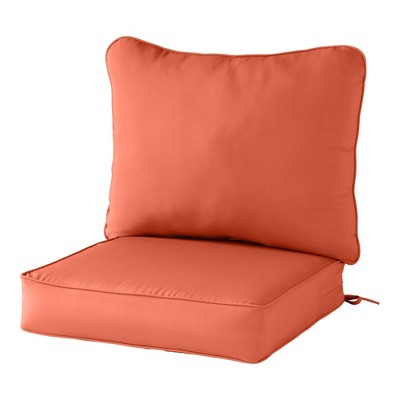 Orange wicker chair online cushions