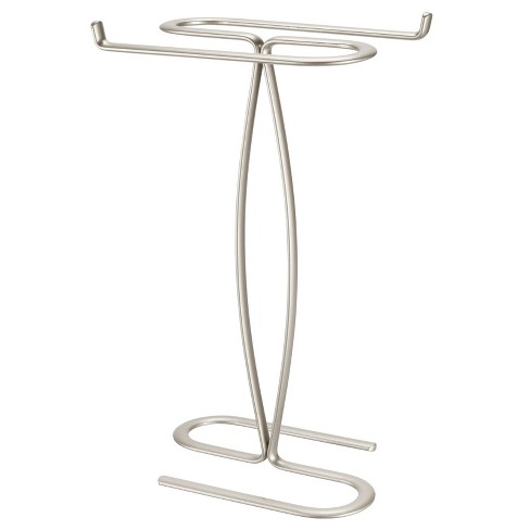 Mdesign Metal Hand Towel Holder Stand For Bathroom Vanity Countertop ...