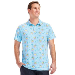 Tipsy Elves Golf Shirts for Men - Performance Athletic Fit Men's Golf Polo Shirts w/ Moisture Wicking Stretch Fabric - 1 of 4