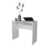 NicBex Home Office Desk 35.1" L Modern Writing Desk Computer Desk with Large Open Storage Shelf and Wooden Frame for Office, Study, Living Room - 2 of 4