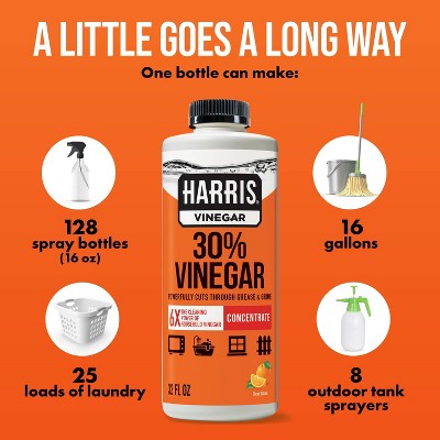 HARRIS 30% Vinegar All-Purpose Cleaners - Citrus - 32 fl oz