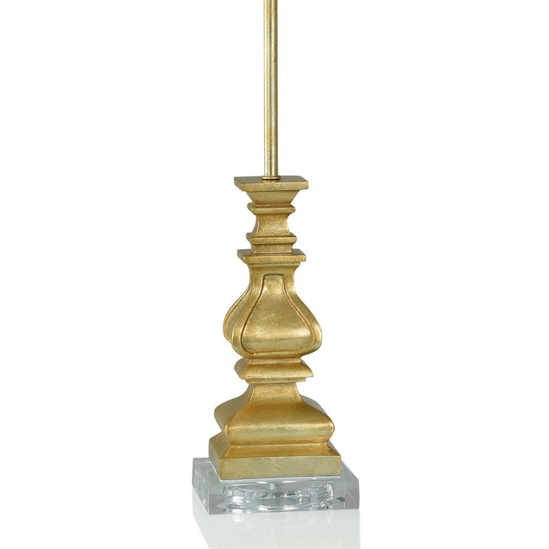 Silanti Flower Inspired Base Table Lamp Rubbed Gold Finish - StyleCraft, 4 of 5