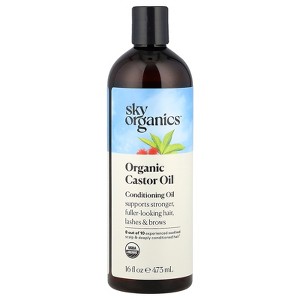 Sky Organics Organic Castor Oil, Conditioning Oil, 16 fl oz (473 ml) - 1 of 2
