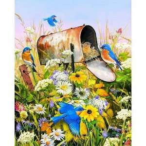 Sprinkbok Blue Birds Jigsaw Puzzle - 500pc - 1 of 3