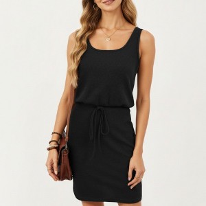 scalloped fit and flare dress Dolly Scallop Trim Shift Dress Small / Cream main image 1