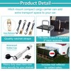 Folding Hitch Mount Cargo Carrier Basket, 550 Lbs Capacity Heavy-Duty Tow Trailer Hitch Cargo Carrier - 3 of 4