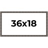 PosterPalooza | Panoramic Deco Black Picture Frame - UV Acrylic, Foam Board Backing, Hanging Hardware - 2 of 4