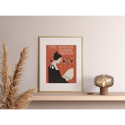 Gold Aluminum 6x8 Picture Frame with Glass Mat
