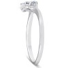 Pompeii3 1/4ct Diamond Ring Enhancer Wedding Ring 14K White Gold - 3 of 4