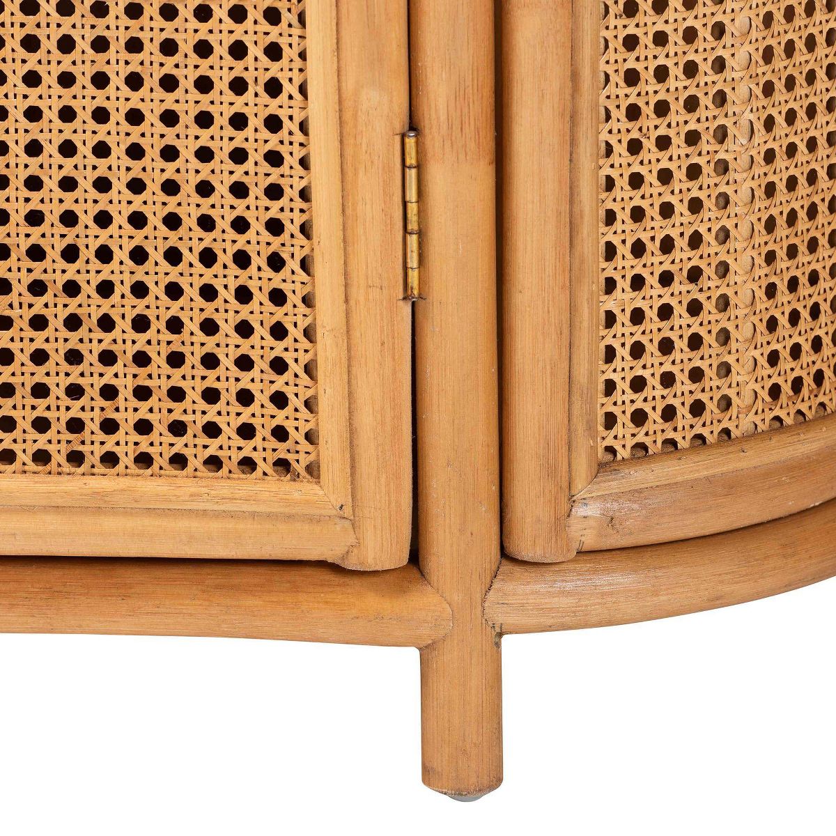 bali & pari Mckenna Natural Rattan Storage Cabinet Light Honey/Gold - thumbnail 6