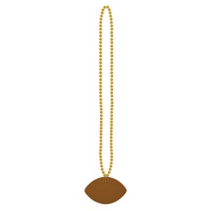 Beistle Fun Football Themed Beads Unisex Party Novelty Necklaces - 1 of 3