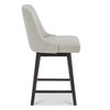 Spruce&Spring Upholstered Counter Height Swivel Barstool with Back - 3 of 4