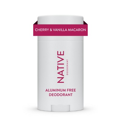 Native Deodorant for Women & Men - Cherry & Vanilla Macaron - Aluminum Free - 2.65oz